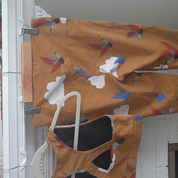 Women's Carly Jean Los Angeles Matching Sport Set Top (S) bottom Leggings (M) - Picture 6 of 16